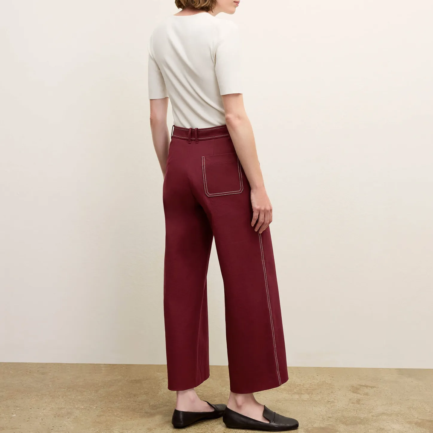 M.M.LaFleur Suiting|The Abby Jean - Contrast Stitch Eco Better Than Denim