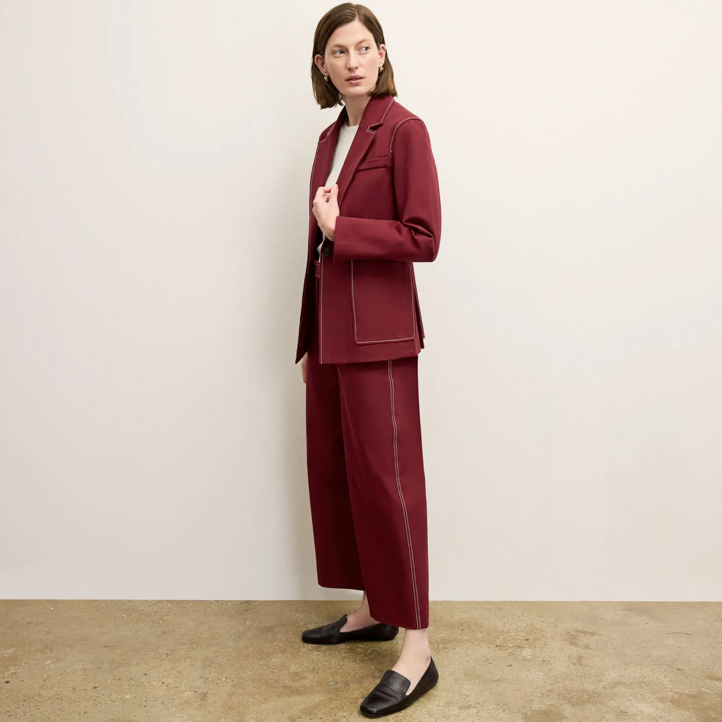 M.M.LaFleur Suiting|The Abby Jean - Contrast Stitch Eco Better Than Denim