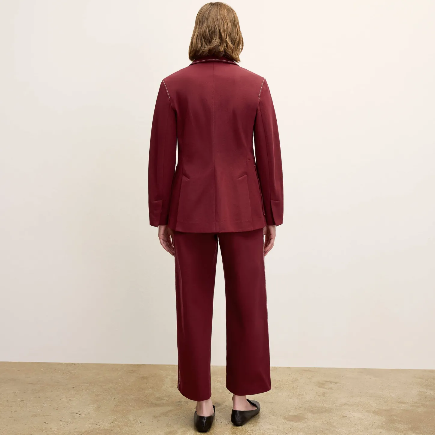 M.M.LaFleur Suiting|The Abby Jean - Contrast Stitch Eco Better Than Denim