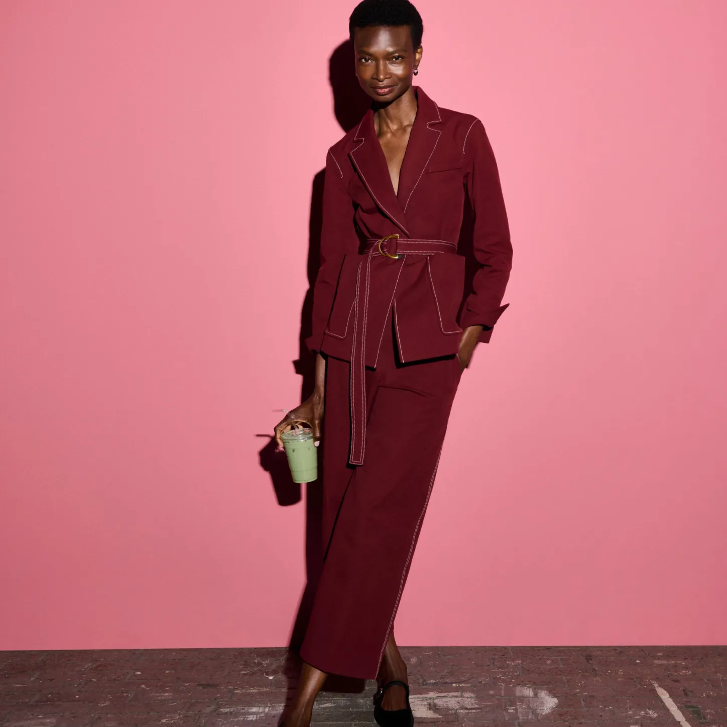 M.M.LaFleur Suiting|The Abby Jean - Contrast Stitch Eco Better Than Denim