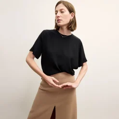 M.M.LaFleur Tops|The Annika Tee - Washable Silk