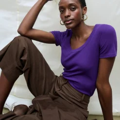 M.M.LaFleur Tops|T-Shirts|The Avi T-Shirt - Organic Ribbed Pima Cotton