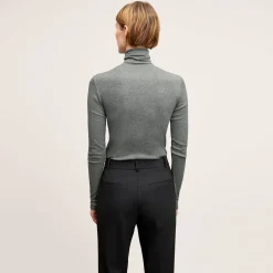 M.M.LaFleur T-Shirts|The Axam Turtleneck - Organic Ribbed Pima Cotton