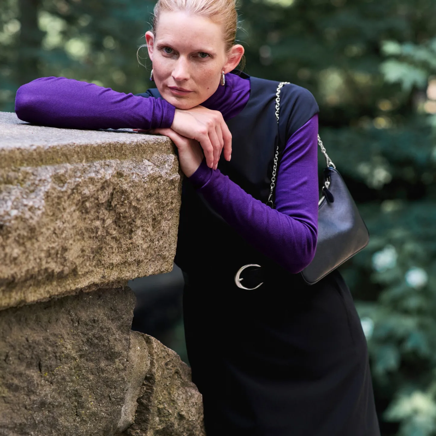 M.M.LaFleur T-Shirts|The Axam Turtleneck - Ribbed Pima Cotton