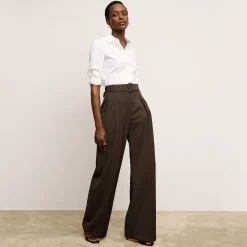 M.M.LaFleur Tops|The Clemens Top - Knit Poplin