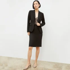 M.M.LaFleur Suiting|The Cobble Hill Skirt - Washable Wool Twill