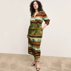 M.M.LaFleur Dresses|The Deana Dress - Printed Washable Silk