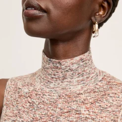 M.M.LaFleur Tops|The Koa Turtleneck - Space Dye Rib Knit