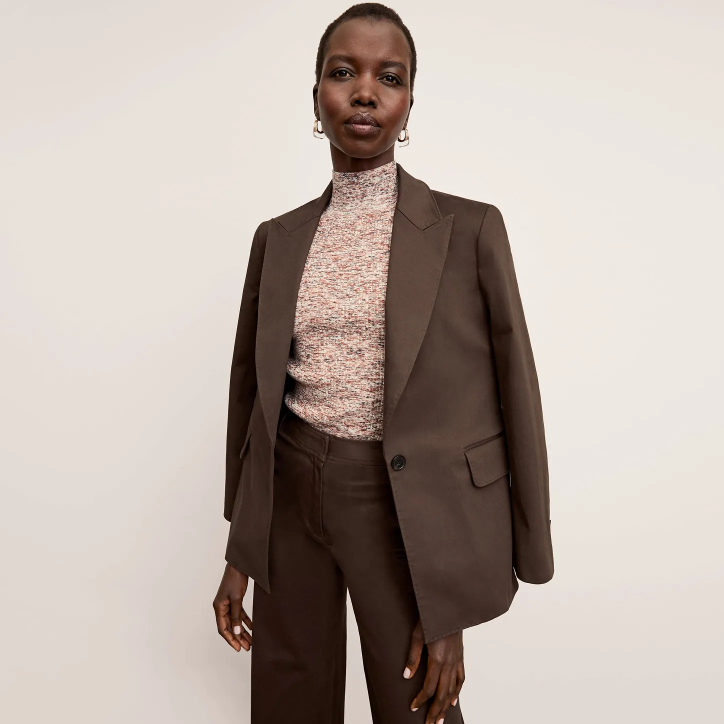 M.M.LaFleur Tops|The Koa Turtleneck - Space Dye Rib Knit