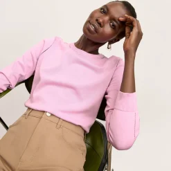 M.M.LaFleur Tops|The Larissa Sweater - Cotton Silk Knit