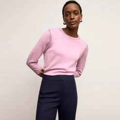 M.M.LaFleur Tops|The Larissa Sweater - Cotton Silk Knit