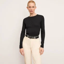 M.M.LaFleur T-Shirts|The Malley Top - Organic Ribbed Pima Cotton