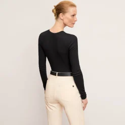 M.M.LaFleur T-Shirts|The Malley Top - Organic Ribbed Pima Cotton