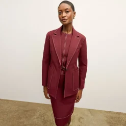 M.M.LaFleur Dresses|Suiting|The Maude Dress - Contrast Stitch Eco Better Than Denim