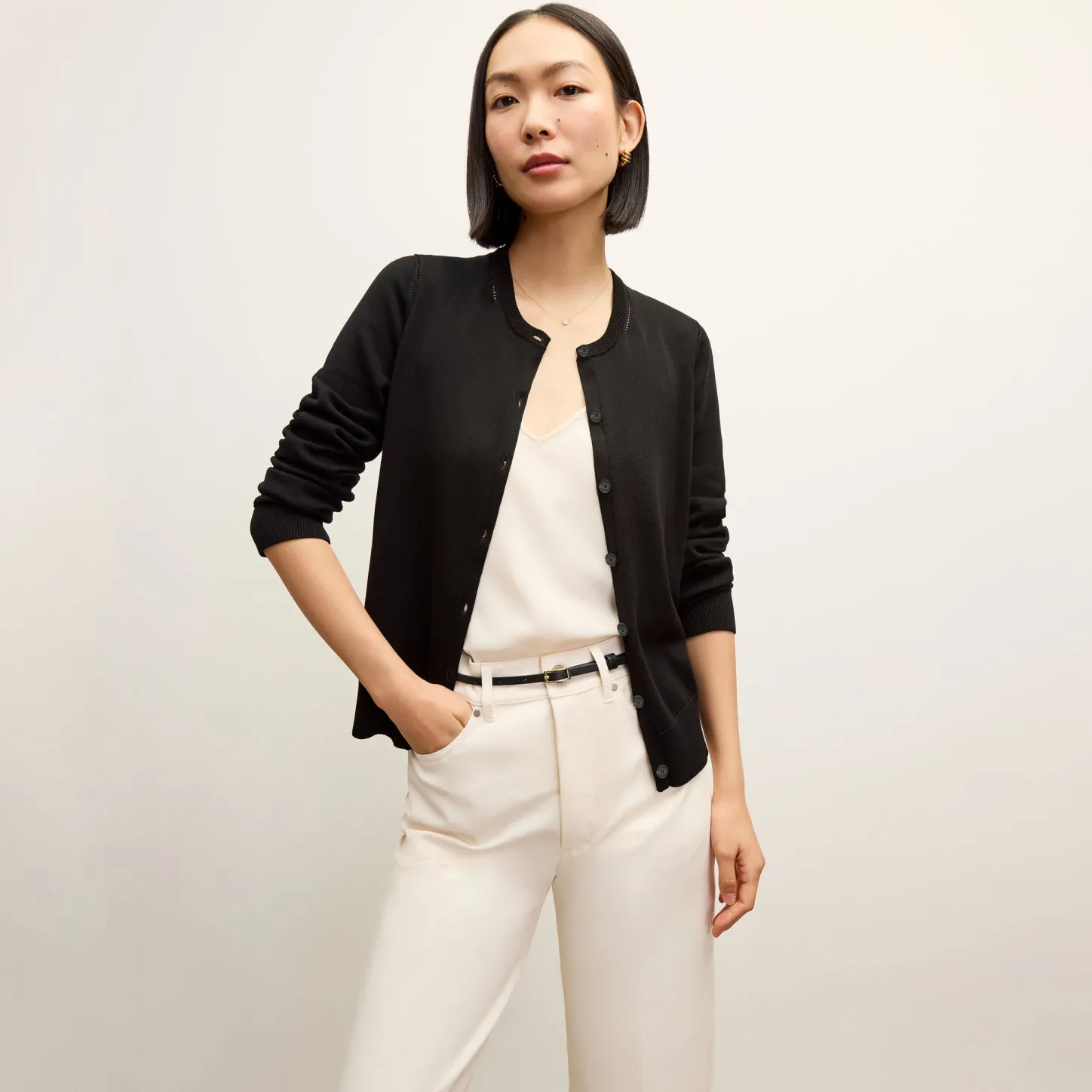 M.M.LaFleur Sweaters|The Mel Cardigan - Cotton Silk Knit