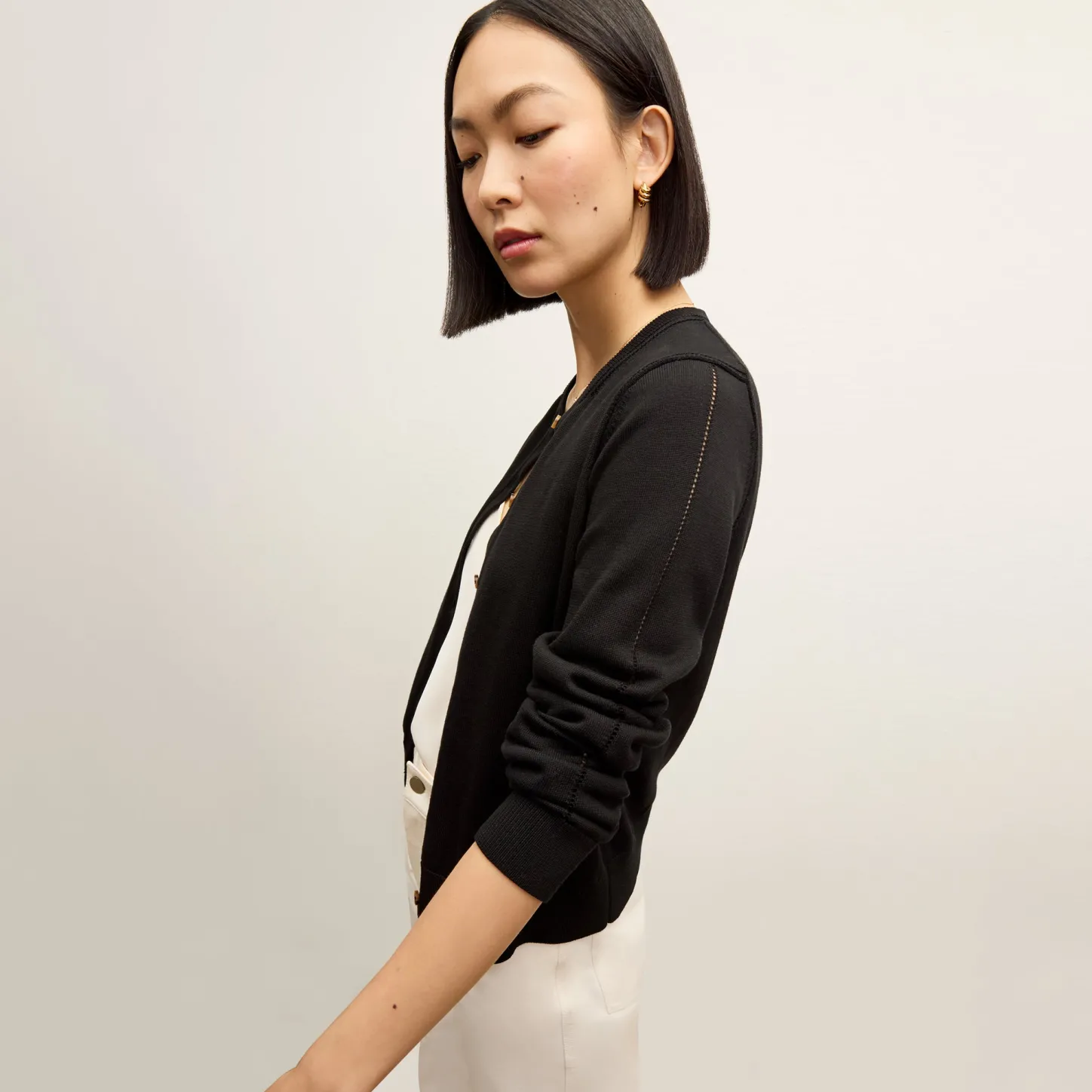 M.M.LaFleur Sweaters|The Mel Cardigan - Cotton Silk Knit