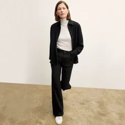M.M.LaFleur Tops|The Mira Top - Washable Silk Top Stitch
