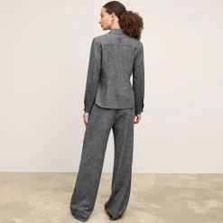 M.M.LaFleur Jackets|Suiting|The Natalia Shacket - Crosshatch Suiting