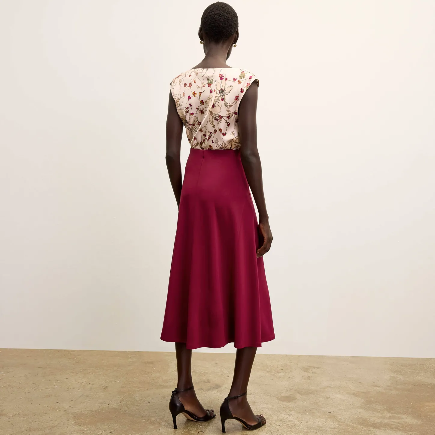 M.M.LaFleur Tops|The Nora Top - Washable Silk Charmeuse