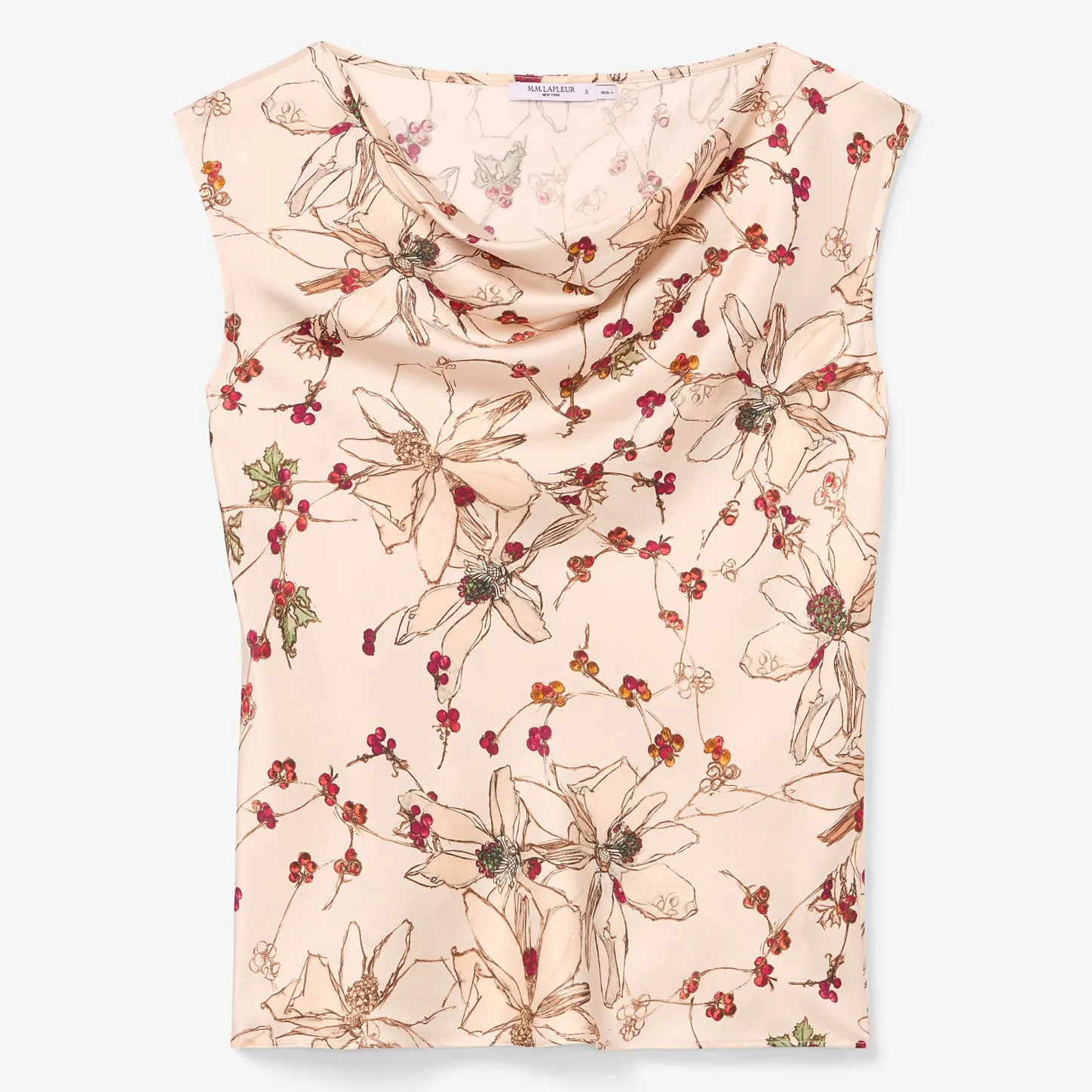 M.M.LaFleur Tops|The Nora Top - Washable Silk Charmeuse