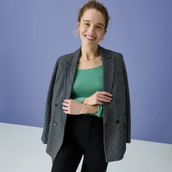 M.M.LaFleur Suiting|The O'Hara Blazer - Stretch Houndstooth