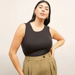 M.M.LaFleur T-Shirts|The Paige Tank - Organic Ribbed Pima Cotton