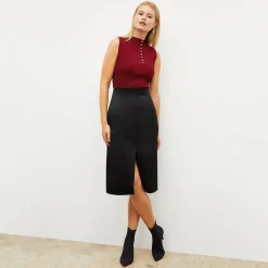 M.M.LaFleur Skirts|The Penny Skirt - Everyday Satin