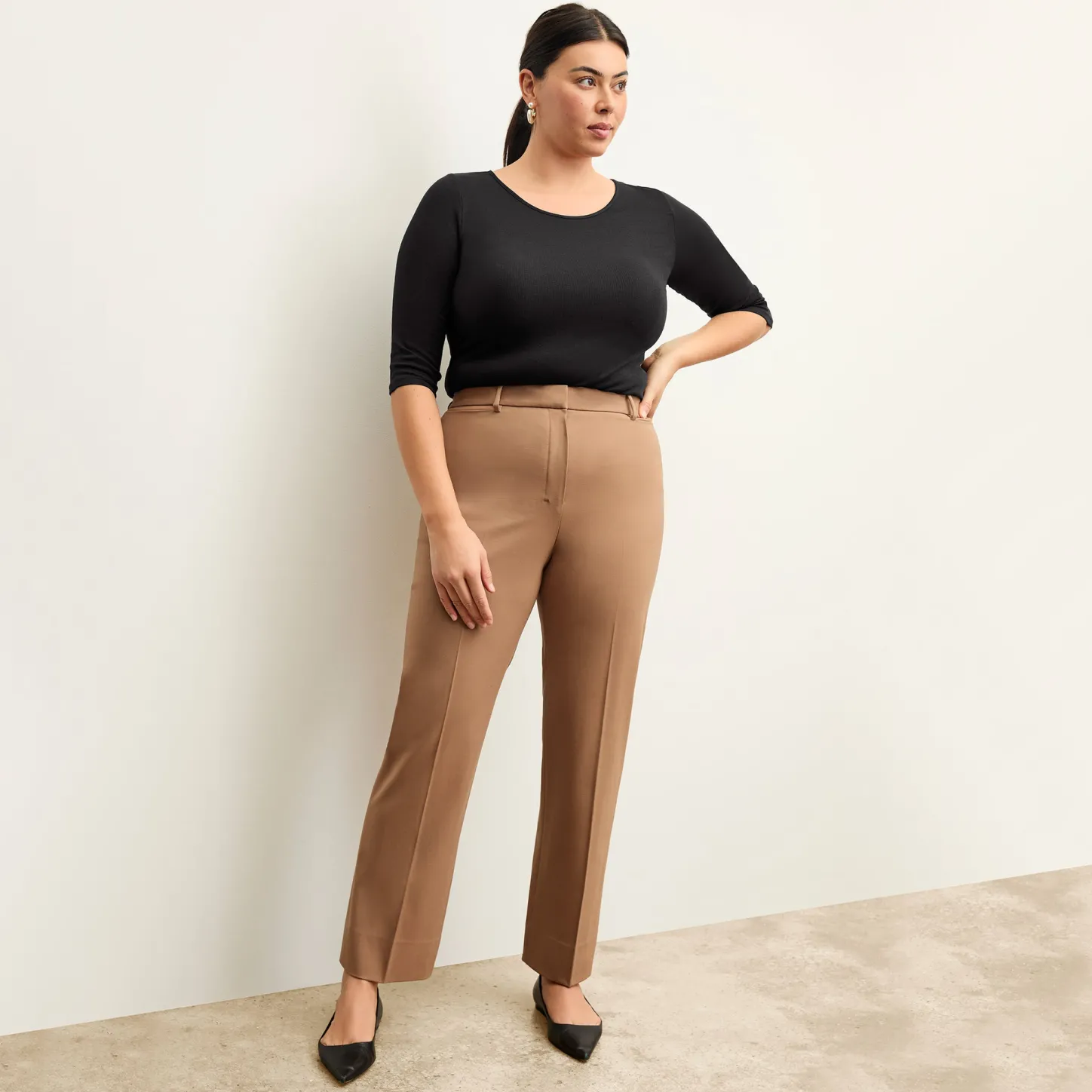 M.M.LaFleur Pants|The Smith Straight Trouser - Washable Wool Twill