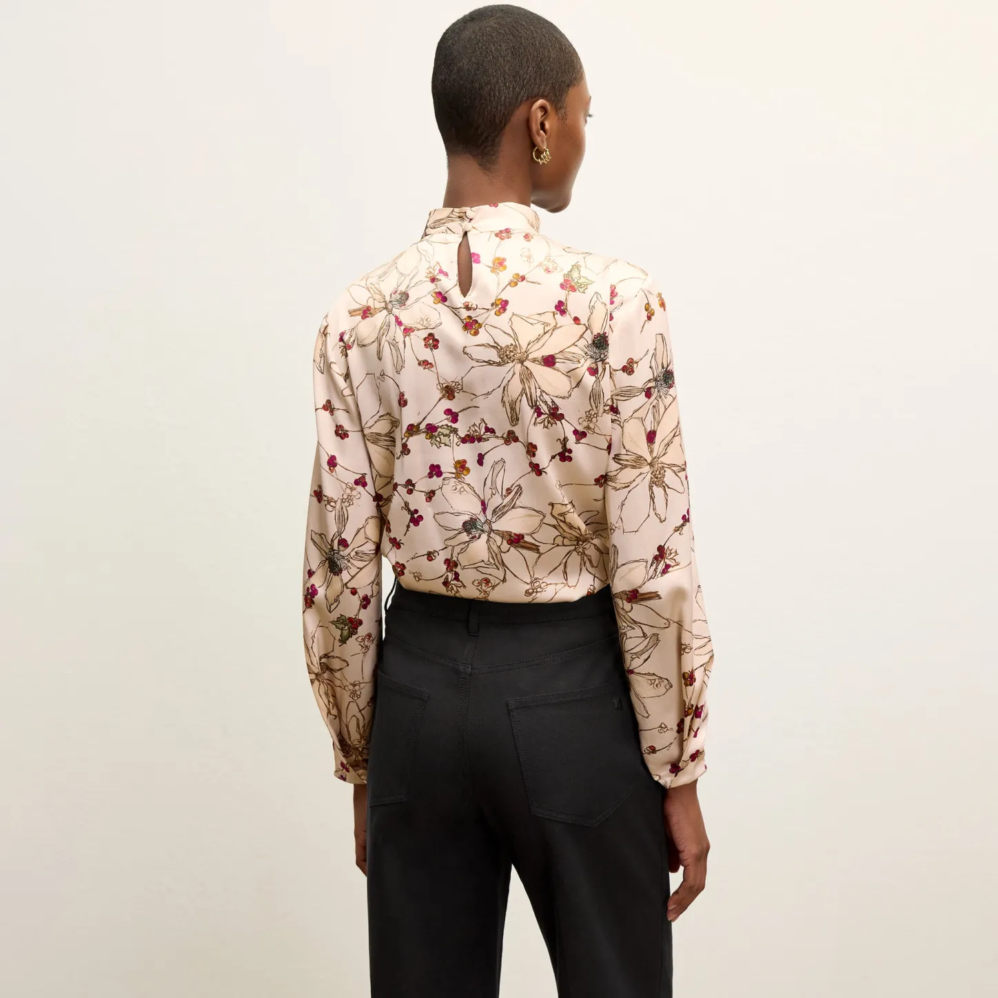 M.M.LaFleur Tops|The Sohee Top - Washable Silk Charmeuse