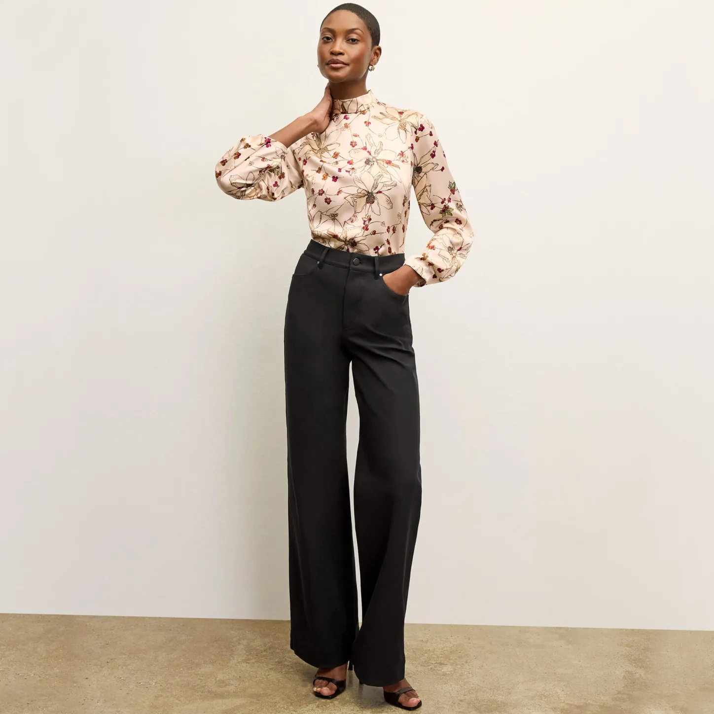 M.M.LaFleur Tops|The Sohee Top - Washable Silk Charmeuse