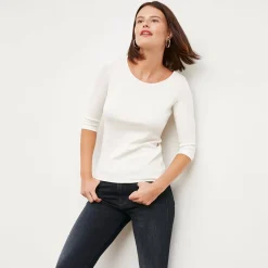 M.M.LaFleur T-Shirts|The Soyoung T-Shirt - Organic Ribbed Pima Cotton