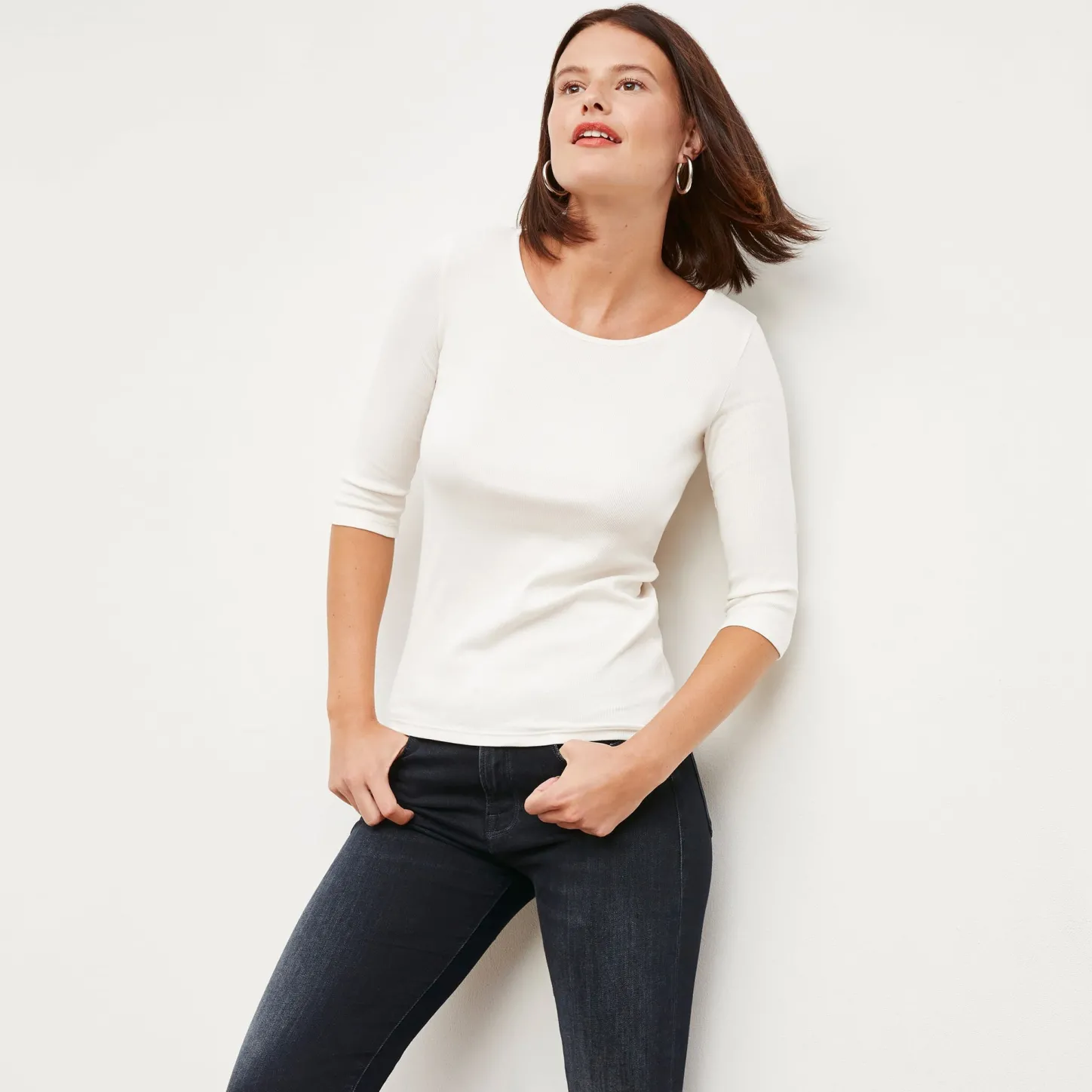 M.M.LaFleur T-Shirts|The Soyoung T-Shirt - Organic Ribbed Pima Cotton