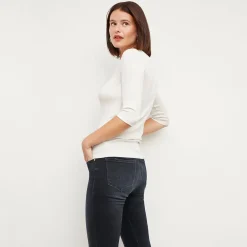 M.M.LaFleur T-Shirts|The Soyoung T-Shirt - Organic Ribbed Pima Cotton