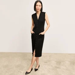M.M.LaFleur Dresses|The Toula Vest Dress - Cotton Silk Knit