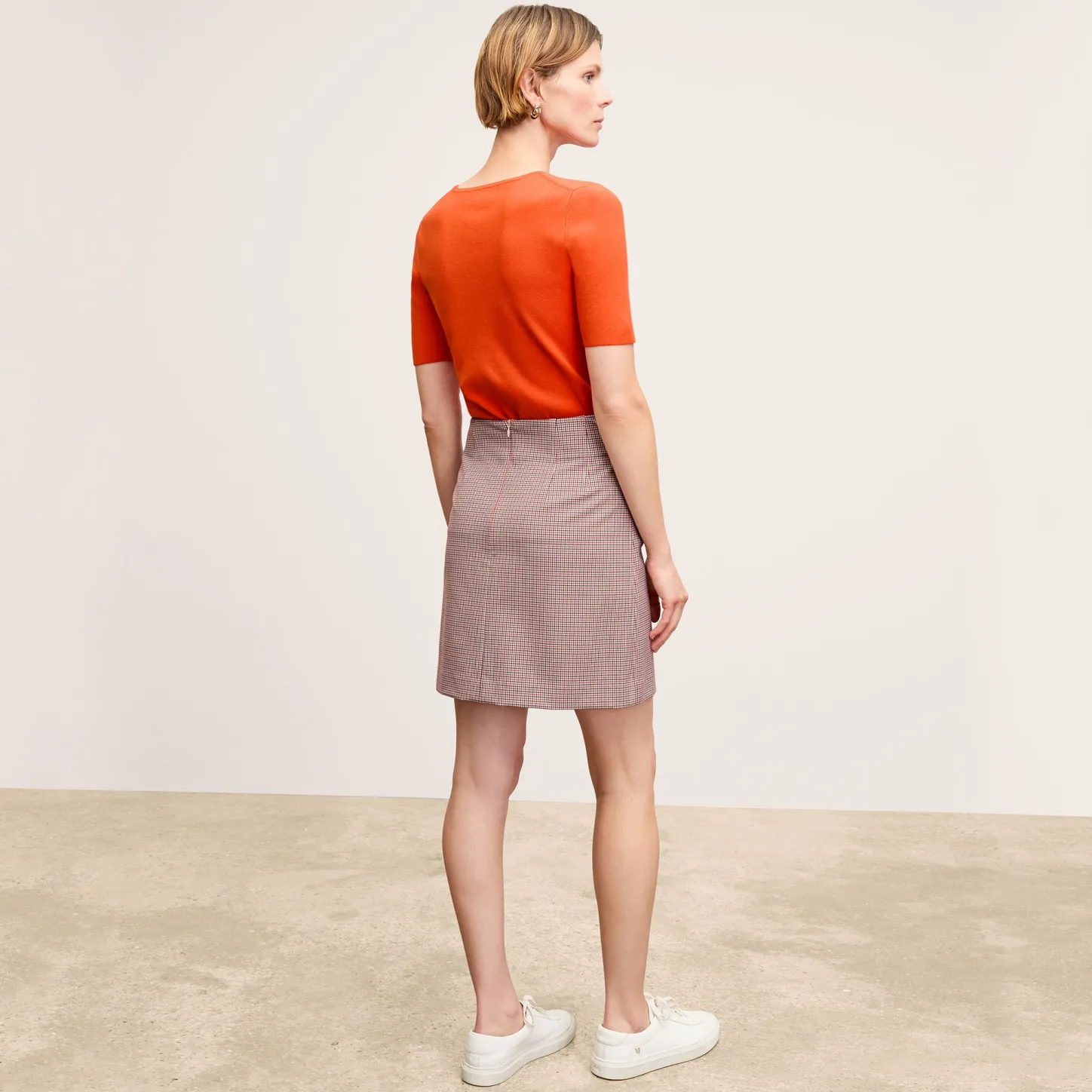 M.M.LaFleur Skirts|The Whitney Skirt - Stretch Twill - Mini Check